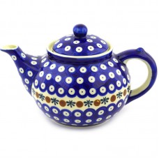 Polmedia Mosquito Polish Pottery 1.63 qt. Stoneware Teapot PMDA3822